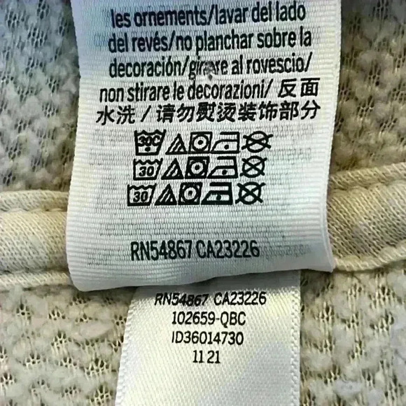 Victoria’s Secret PINK Jacket Women’s Medium Cream 100% Polyester Sherpa - Picture 9 of 11